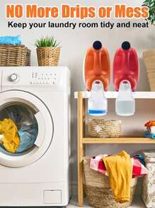 1pc Laundry Detergent Cup Holder, Prevents Soiling Detergent Cup, Laundry Detergent Organizer