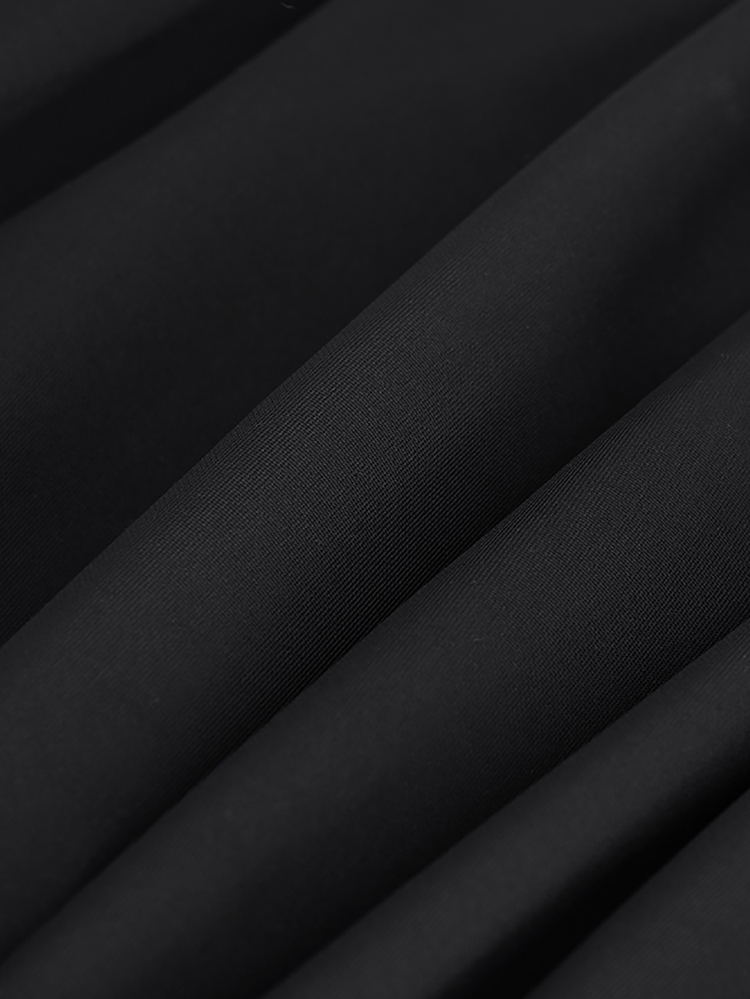 Floral Print A-line Dress - Black - View 5