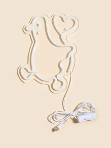 1入組PS霓虹燈卡通可愛鴨子設計LED霓虹燈招牌家用 - 彩色 - 查看 2