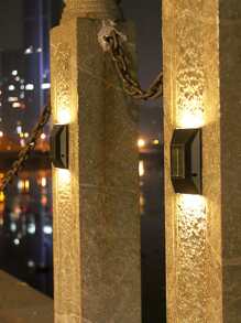 Hp-2107黑色梯形led壁燈,帶有6個led【1入組】 - 黃色 - 查看 7