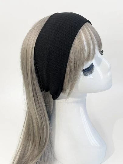 1pc Minimalist Knit Headband, College Casual Sports Headwrap, Pink/Black/White, Versatile Accessories For Men & Women, Year Round Use,Hair Accessories,Turban Headband,Sweatband, School Stuff, College, Headbands Fall Winter Hair Band For Vacation Outfits Woman Elegant Scarf Women Bandanas Soft Headwrap