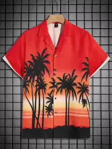 Manfinity Men Tropical Print Shirt - Multicolor - View 1
