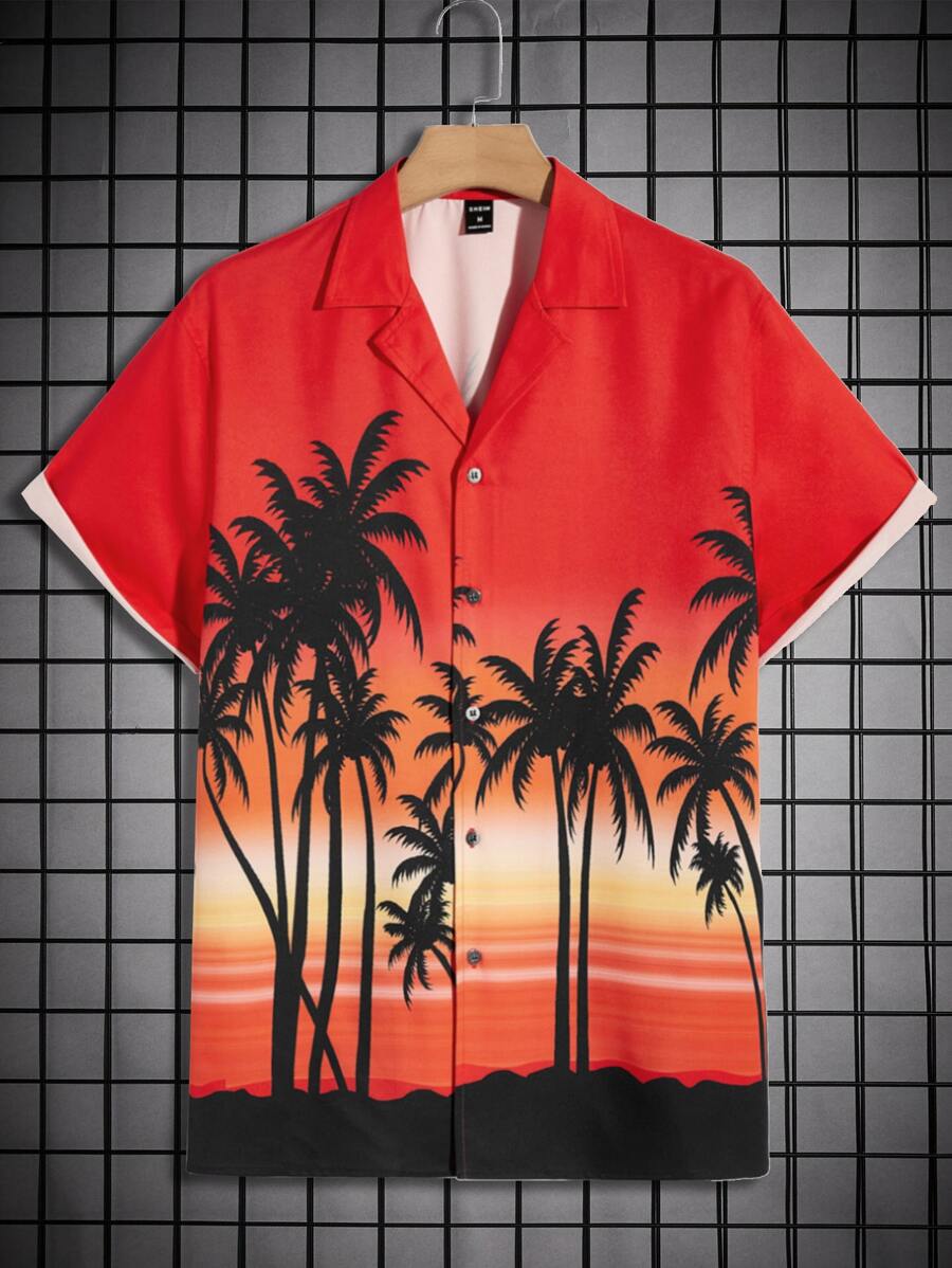 Manfinity Men Tropical Print Shirt - Multicolor - View 1