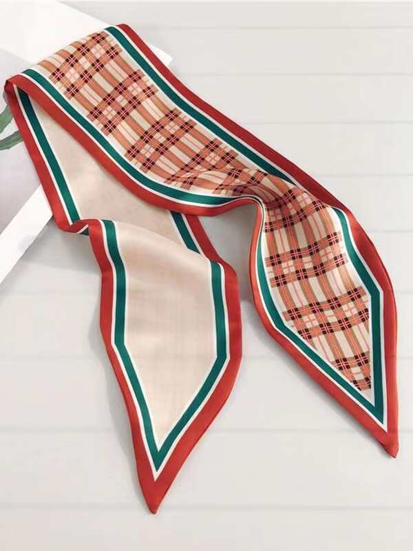 Plaid Pattern Hair Band