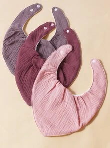 momscare Bebé 3 piezas Babero bandana de color mixto - Multicolor - Ver 2