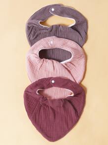 momscare Bebé 3 piezas Babero bandana de color mixto - Multicolor - Ver 4