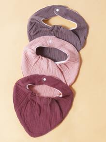 momscare Bebé 3 piezas Babero bandana de color mixto - Multicolor - Ver 5