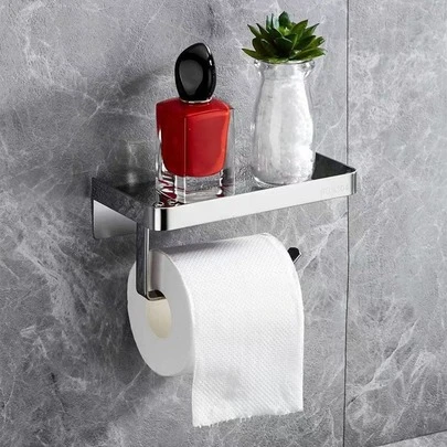 1 件套浴室纸巾卷架收纳架浴室装饰秋季装饰