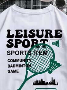 Manfinity Men Slogan Graphic Tee - White - View 5