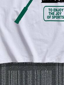 Manfinity Men Slogan Graphic Tee - White - View 3