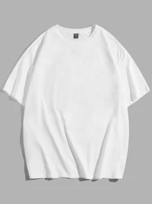 Manfinity VCAY Men Japanese Letter & Wave Print Tee - White - View 2