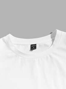 Manfinity VCAY Men Japanese Letter & Wave Print Tee - White - View 3