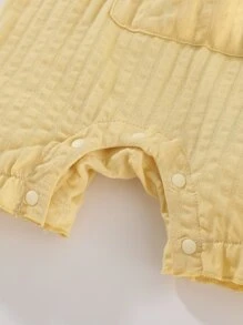 女婴休闲风格连体衣，带娃娃 2 合 1 设计 - 彩色 - 查看 6