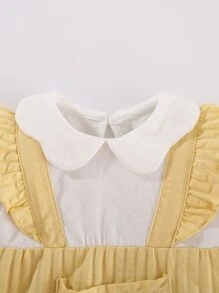 女婴休闲风格连体衣，带娃娃 2 合 1 设计 - 彩色 - 查看 5