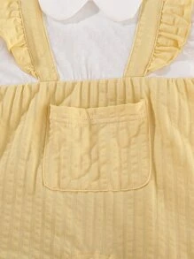 女婴休闲风格连体衣，带娃娃 2 合 1 设计 - 彩色 - 查看 8