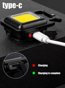 1pc Aluminum Flashlight, 1200LM, 600mAh power Multifunction Torches For Indoor & Outdoor With Strong Light - White - View 6