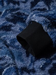 Boys Camo Print Drop Shoulder Sweatshirt - Multicolor - View 3