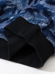 Boys Camo Print Drop Shoulder Sweatshirt - Multicolor - View 7