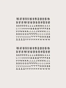 Bộ dụng cụ dán hình xăm , 2 tấm Letter Graphic Hình xăm tạm thời cho trẻ em , Hình dán người lớn , Hình xăm chữ thực tế , Dành cho phụ nữ và trẻ em gái - Nhiều màu - Xem 2