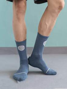 6 đôi Vớ họa tiết chữ cái cho nam - Nhiều màu - Xem 5