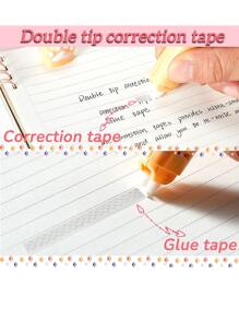 1pc Cat Correction Tape With Double-Sided Adhesive Tape White - White - View 3