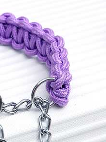 1pc Woven Detail Pet Collar - Red - View 2