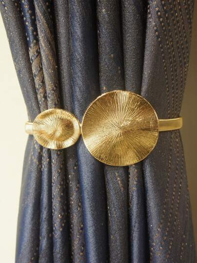 1pc Lotus Leaf Decor Curtain Holdback, Minimalist Iron Curtain Buckle For Household Gifts Birthday Graduation