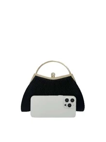 Túi xách nữ buổi tối - màu đen - Xem 3