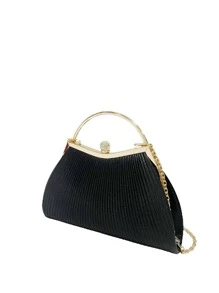 Túi xách nữ buổi tối - màu đen - Xem 5