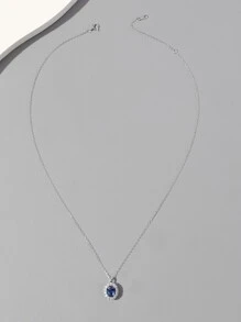 Conjunto de joyería de plata de ley 925 con cúbico de circonita, collar y anillo versátil como regalo para mujer