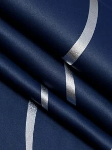 Estelar Textiler 2pcs Graphic Pattern Curtain, Modern Polyester Single Panel Blackout Curtain For Home - Navy Blue - View 6