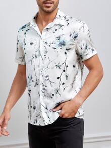 Manfinity Men Floral Print Shirt - Multicolor - View 3