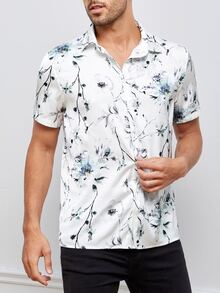 Manfinity Men Floral Print Shirt - Multicolor - View 4