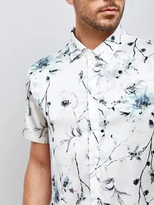 Manfinity Men Floral Print Shirt - Multicolor - View 6
