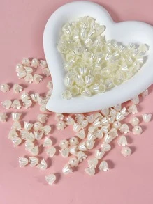 100入組/套花朵設計DIY珠子 - 米色 - 查看 2