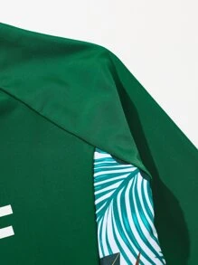 Tween Boy Tropical Print Beach Swimsuit - Multicolor - View 5