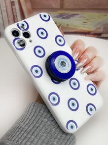 邪惡之眼圖案手機殼帶發光發亮手機氣囊支架 - 白色 - 查看 7