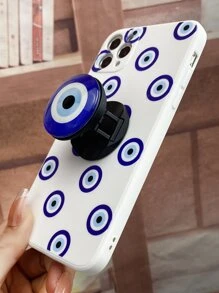 邪惡之眼圖案手機殼帶發光發亮手機氣囊支架 - 白色 - 查看 9