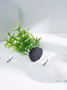 1入組人造植物設計魚缸裝飾品，塑料水族箱植物，人造塑料魚缸植物裝飾 - 橄欖綠 - 查看 3