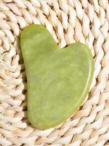 Natural Jade Roller Guasha Skin Scraper Facial Set Gua Sha Stone Firming Anti-Aging Eyes Massager Neck Anti Wrinkle,Beauty,Skin Care Products,Spa,Self Care,Skin Care Tools,Face Care,Esthetician Supplies,Massage,Face Massage Tool,Face Roller - Green - View 12