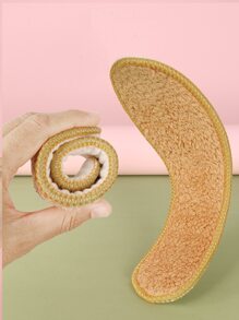 1雙女士鞋毛茸茸滌綸鞋墊適用於運動鞋 - 棕色 - 查看 4