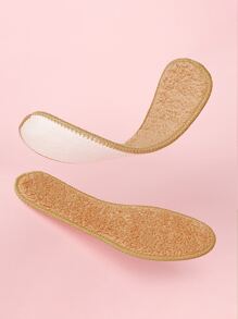 1雙女士鞋毛茸茸滌綸鞋墊適用於運動鞋 - 棕色 - 查看 5