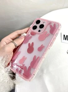 Funda de celular transparente con estampado de conejo - Multicolor - Ver 4