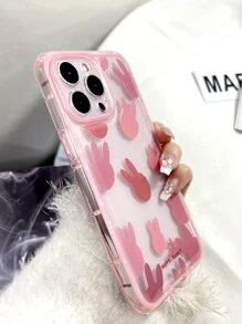 Funda de celular transparente con estampado de conejo - Multicolor - Ver 5
