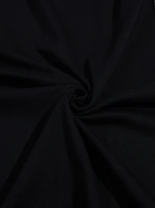 Hombres Camiseta de hombros caídos con estampado floral - Negro - Ver 5