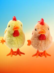 1pc Chicken Design Random Cat Teaser Toy - Multicolor - View 3