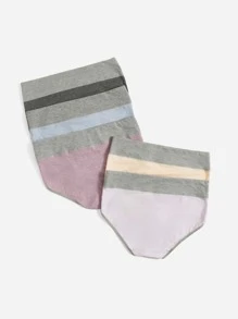 Plus 5pack Wideband Waist Panty - Multicolor - View 2