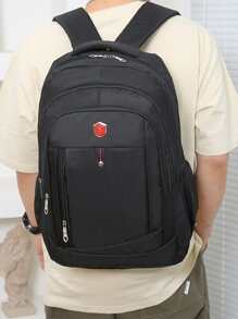 Balo đi bộ đường dài ngoài trời dung tích lớn cho nam, Túi đeo vai nhẹ du lịch cho các hoạt động ngoài trời Túi đựng máy tính xách tay mùa hè Túi đi học cho bố Túi đựng đồ Giáng sinh Ba lô Quà tặng Giáng sinh mùa đông Túi cho nam Túi đi bộ đường dài Túi cuối tuần Ba lô Du lịch phải có Túi lớn Túi lò xo để du lịch Túi đựng máy tính xách tay - màu đen - Xem 5