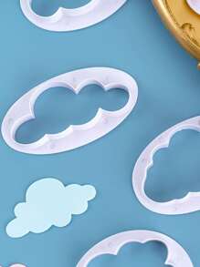 5入組PP曲奇模具現代家用雲形曲奇模具 - 白色 - 查看 4
