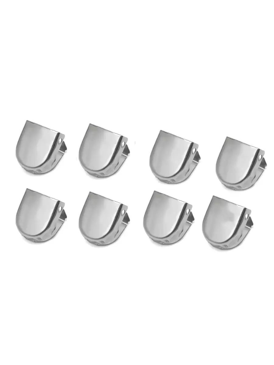 8pcs Metal Shoelaces Screw Lock, Stainless Steel Accessories For Sneakers - Silver - View 1